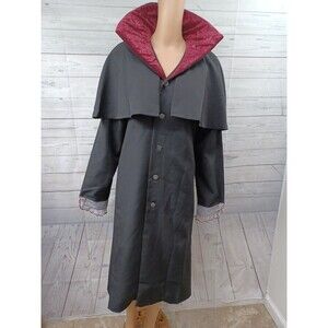 InCharacter Costumes Gothic Vampire Costume Black Red Stand up Collar M